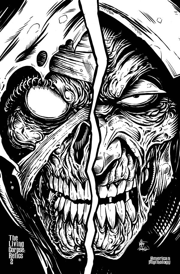 Living Corpse Relics #2 cover by Buz Hasson