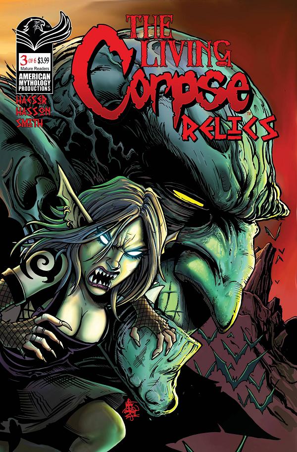 Living Corpse Relics #3 cover by Buz Hasson