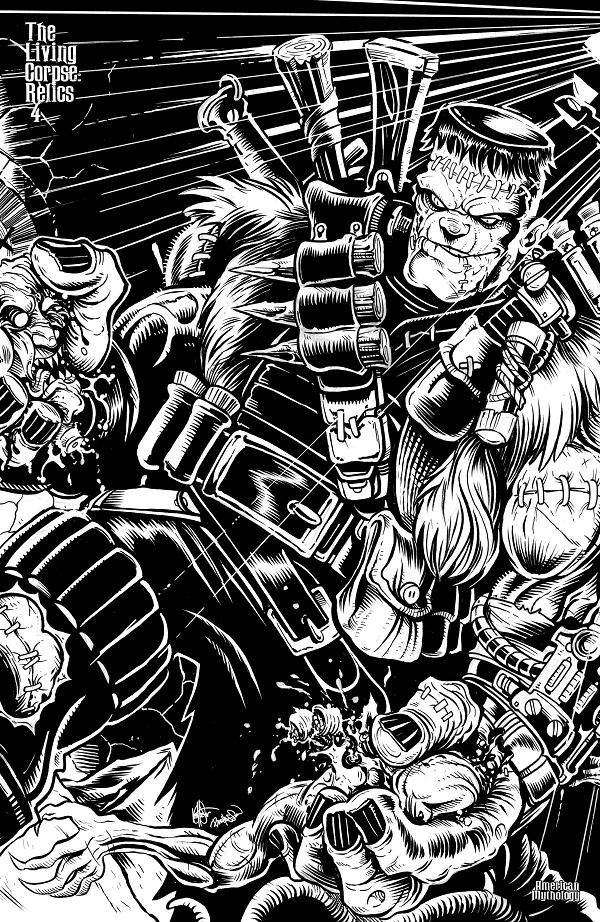 Living Corpse Relics #4 cover by Buz Hasson
