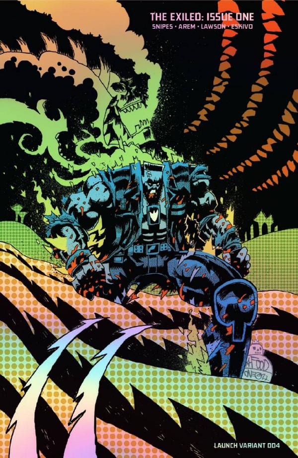 The Exiled #1 variant cover by Jim Mahfood
