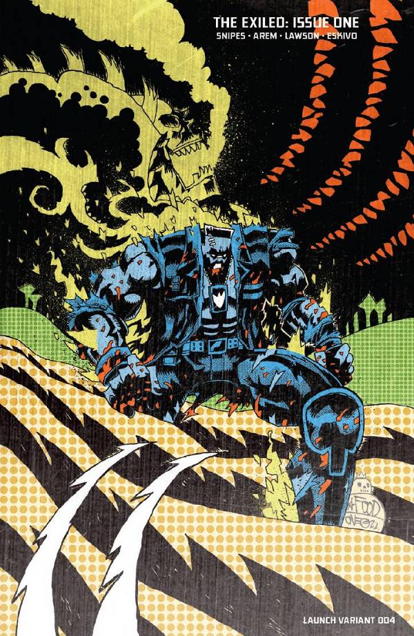 The Exiled #1 variant cover by Jim Mahfood