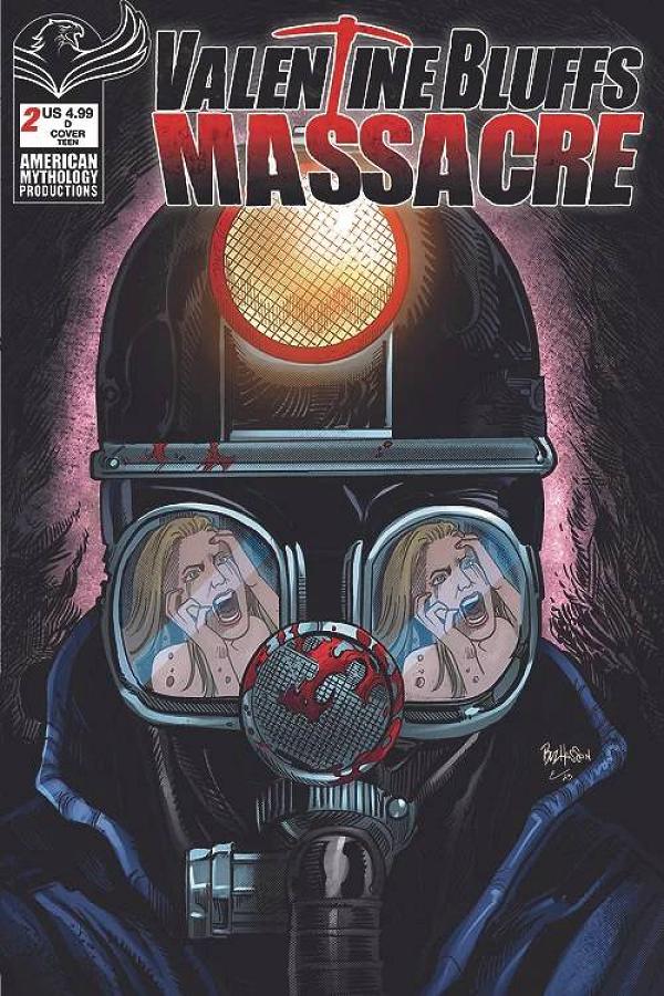 Valentine Bluffs Massacre #2 variant cover by Buz Hasson