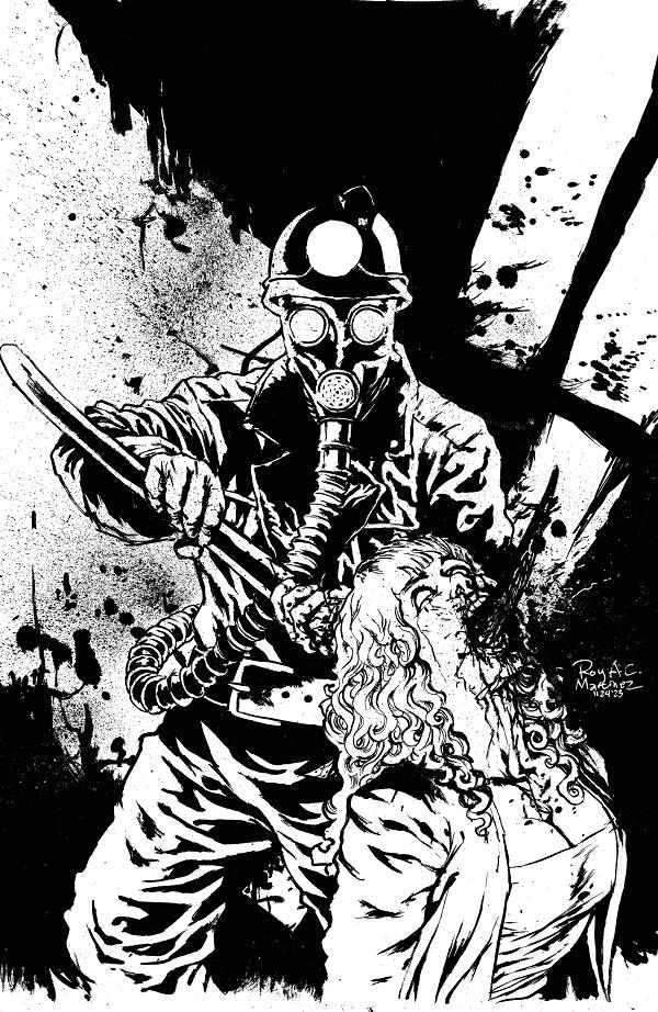 Valentine Bluffs Massacre #2 variant cover by Roy Allen Martinez