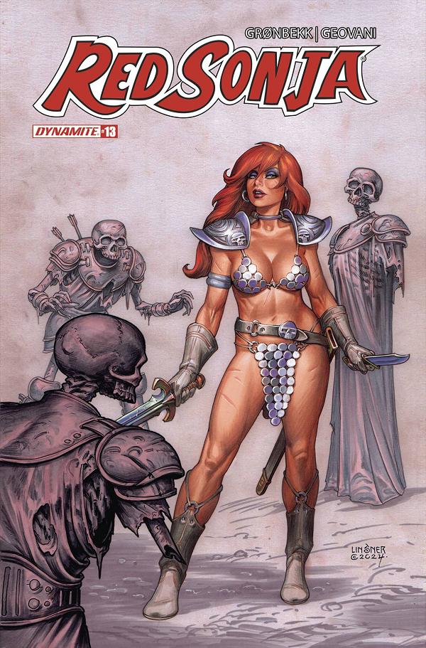 Red Sonja 2023 #13 variant cover by Joseph Michael Linsner