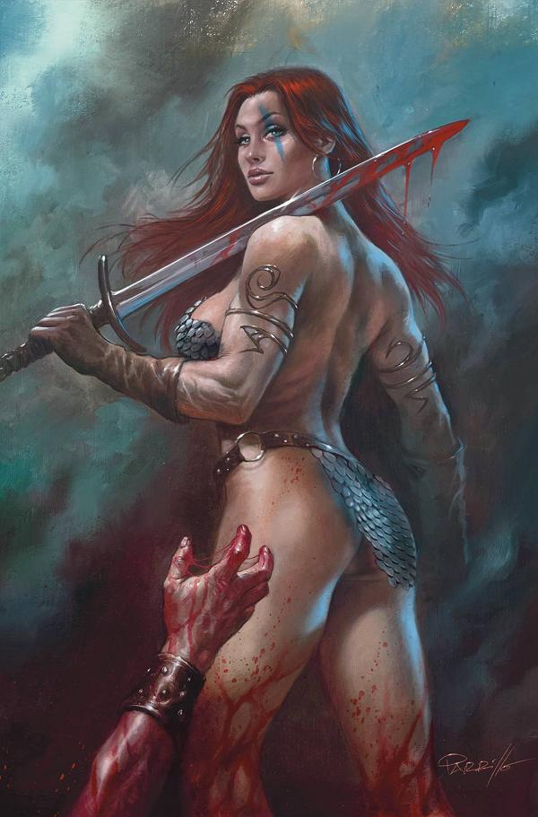 Red Sonja 2023 #13 variant cover by Lucio Parrillo