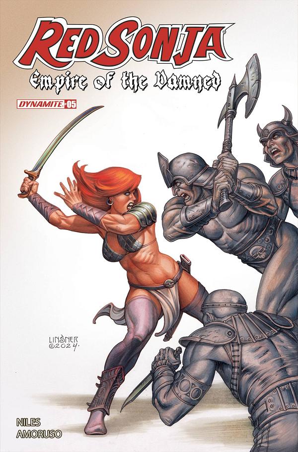 Red Sonja Empire Damned #5 variant cover by Joseph Michael Linsner