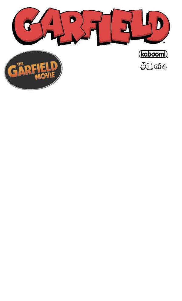 Garfield #1 CVR C (OF 4) CVR C BLANK SKETCH cover