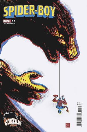 Spider-Boy #11 LEE GARBETT GODZILLA cover