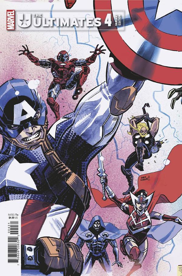Ultimates #4 variant cover by Wes Craig