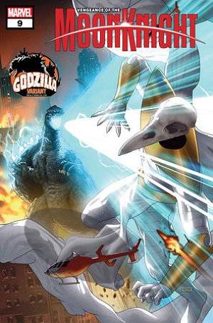 Vengeance Of The Moon Knight #9 TAURIN CLARKE GODZILLA cover