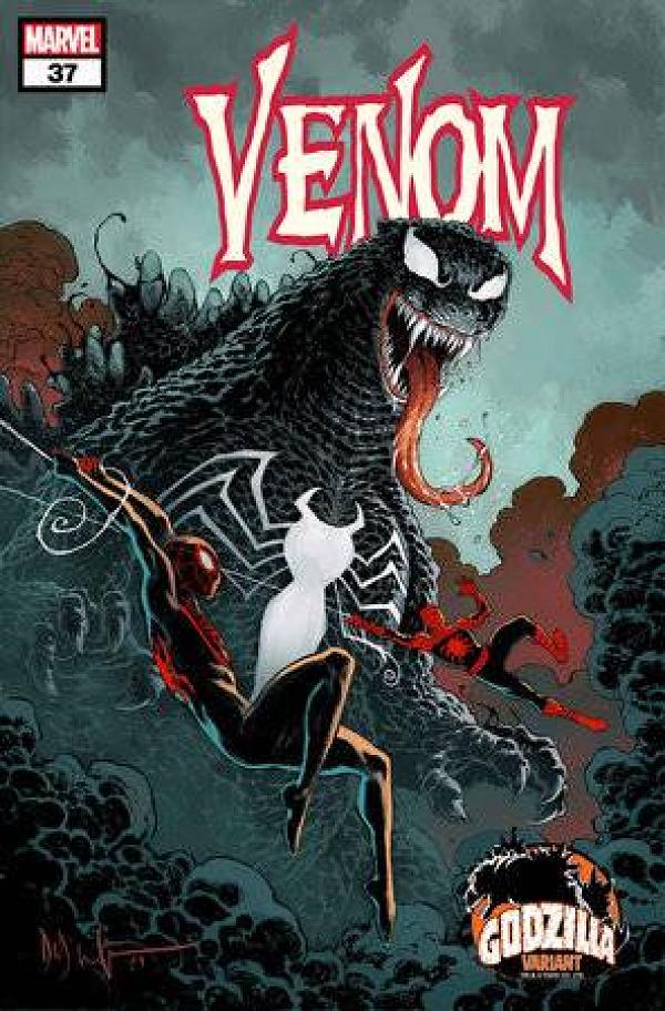 Venom #37 DAVE WACHTER GODZILLA cover