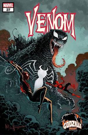 Venom #37 DAVE WACHTER GODZILLA cover