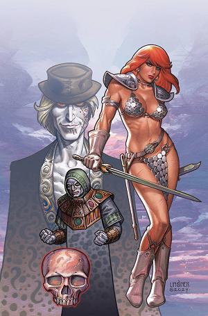 Red Sonja Death And The Devil #1 CVR I LINSNER METAL PREMIUM cover