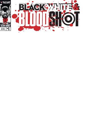 Black White & Bloodshot #1 CVR E BLANK (MR) cover