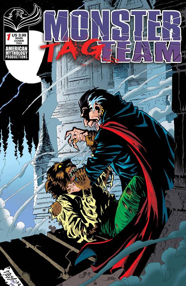 Monster Tag Team #1 cover by Neil Vokes