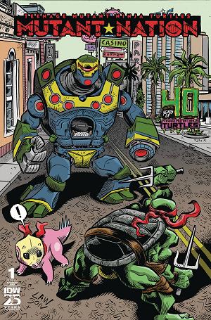 Tmnt Mutant Nation #1 CVR D 40TH ANNIV cover