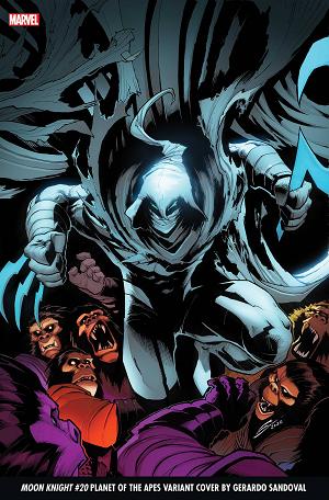 Moon Knight #20 SANDOVAL PLANET OF THE APES cover