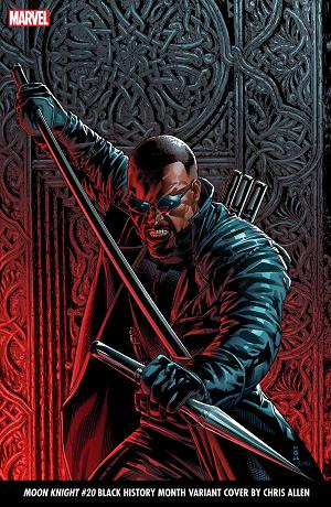 Moon Knight #20 ALLEN BLADE BLACK HISTORY MONTH cover