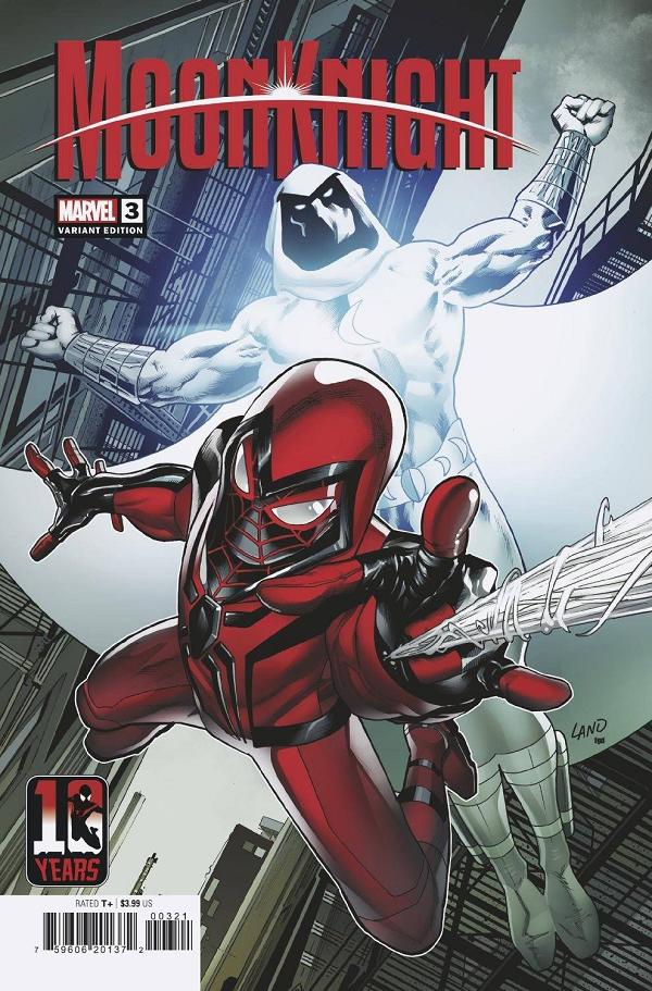 Moon Knight #3 LAND MILES MORALES 10TH ANNIV cover