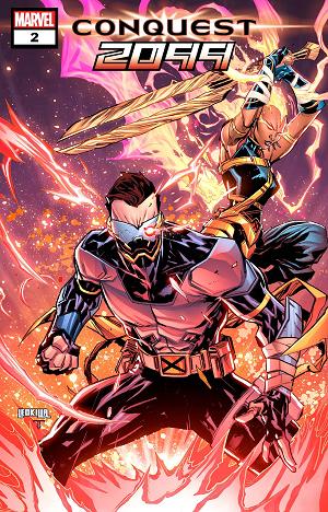Conquest 2099 #2 (OF 5) KEN LASHLEY FRAME cover