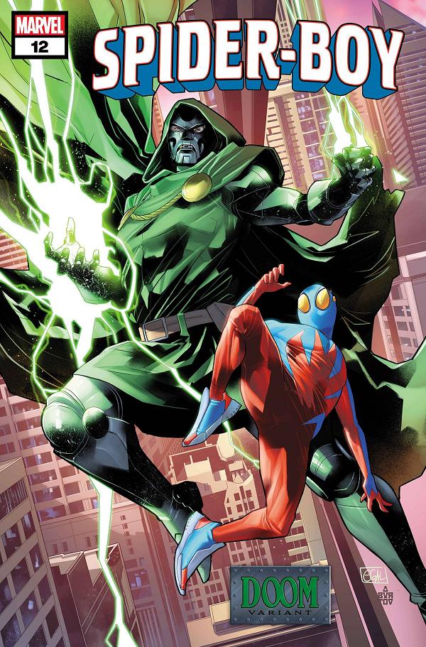 Spider-Boy #12 EDWIN GALMON DOOM cover