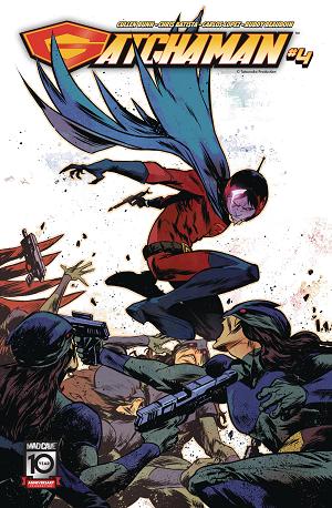 Gatchaman #4 CVR B SANFORD GREENE CONNECTING cover
