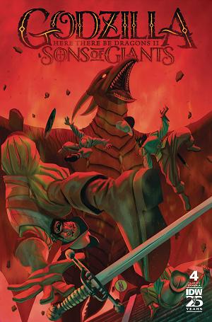 Godzilla Here There Be Dragons Ii Sons Of Giants #4 CVR A cover