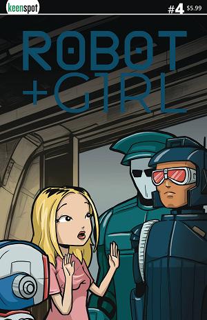 Robot + Girl #4 CVR B MIKE WHITE cover