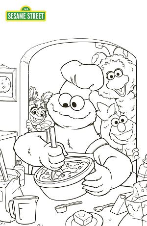 Sesame Street #3 CVR C COLORING BOOK SKETCH cover