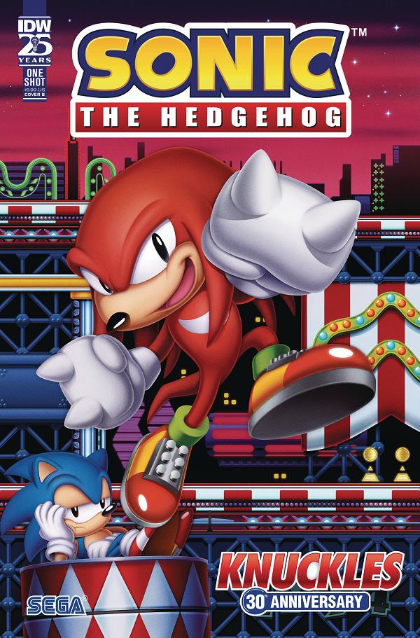 Sonic The Hedgehog Knuckles 30Th Ann Special #1 CVR B HUGHES cover