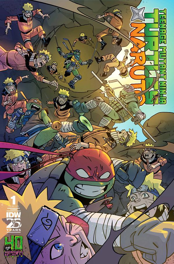 Teenage Mutant Ninja Turtles X Naruto #1 cover