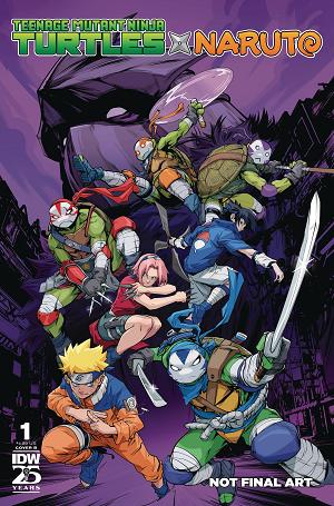 Teenage Mutant Ninja Turtles X Naruto #1 CVR B PRASETYA cover