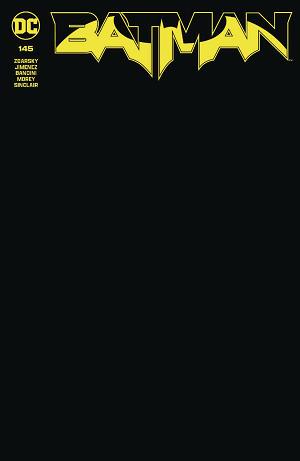Batman #145 CVR F BLACK BLANK CSV cover