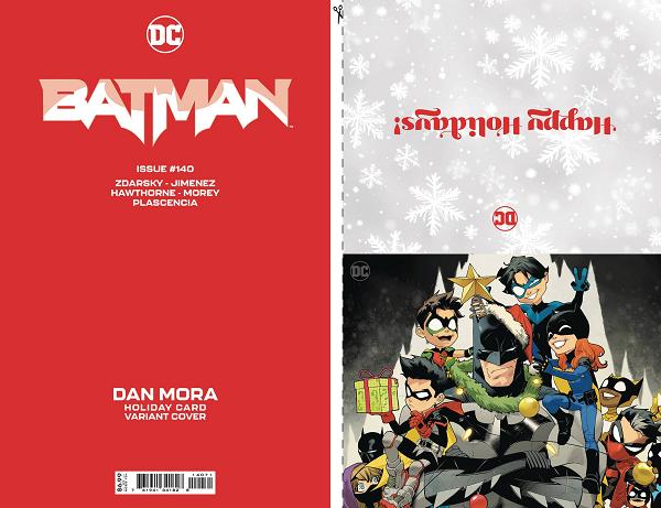 Batman #140 CVR D CVR D MORA DC HOLIDAY CARD SPECIAL EDITION cover