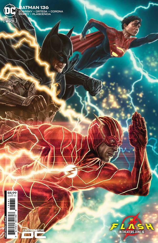 Batman #136 CVR E CVR E LEE BERMEJO THE FLASH MOVIE CARD STOCK cover