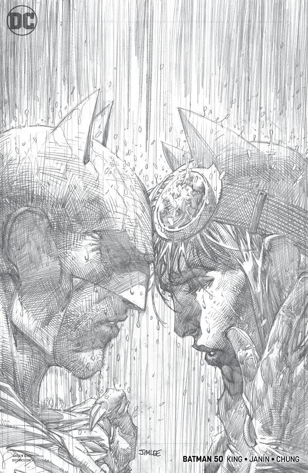 Batman #50 JIM LEE PENCILS cover