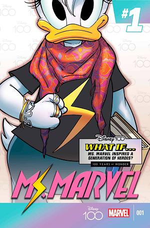 Amazing Spider-Man #33 PERISSONOTTO DISNEY100 MS MARVEL cover