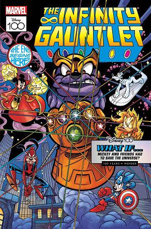 Amazing Spider-Man #23 DISNEY100 INFINITY GAUNTLET cover