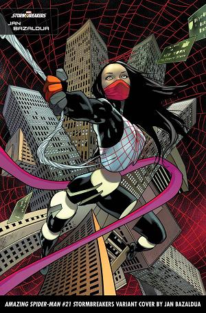 Amazing Spider-Man #21 BAZALDUA STORMBREAKERS cover