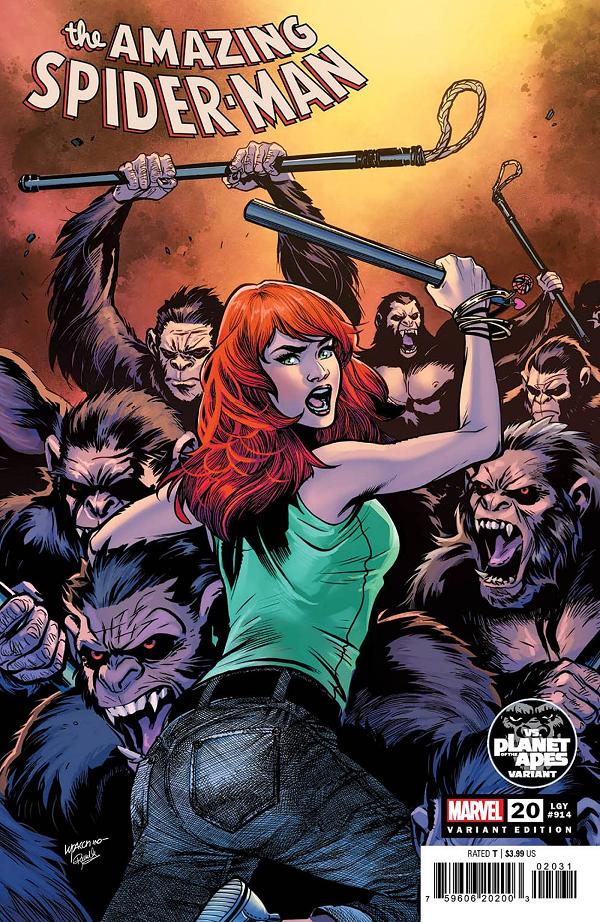 Amazing Spider-Man #20 LUPACCHINO PLANET OF APES cover
