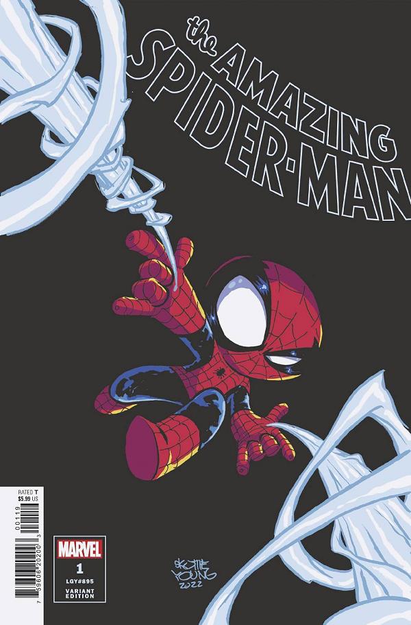 Amazing Spider-Man #1 variant cover by Skottie Young