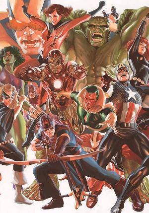 Avengers #4 ROSS CONNECTING AVENGERS PART B cover