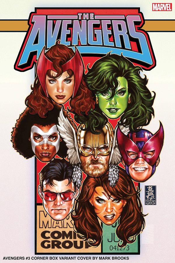 Avengers #3 MARK BROOKS CORNER BOX cover