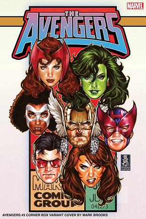 Avengers #3 MARK BROOKS CORNER BOX cover