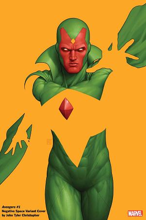 Avengers #1 JOHN TYLER CHRISTOPHER NEGATIVE SPACE cover