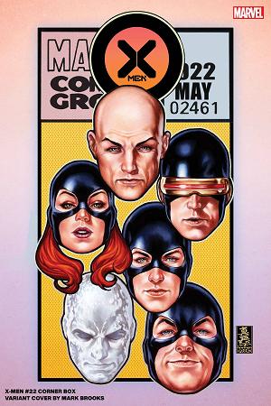 X-Men #22 BROOKS CORNER BOX cover