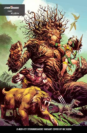X-Men #21 KLEIN STORMBREAKERS cover