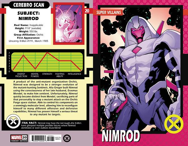 X-Men #20 CAMUNCOLI TRADING CARD cover