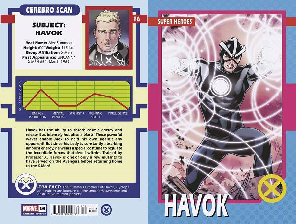 X-Men #16 DAUTERMAN TRADING CARD cover