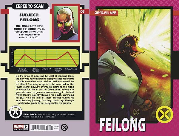 X-Men #9 WERNECK TRADING CARD cover